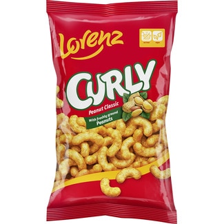 CURLY cacahuetes clásico envase 120 g - Lorenz