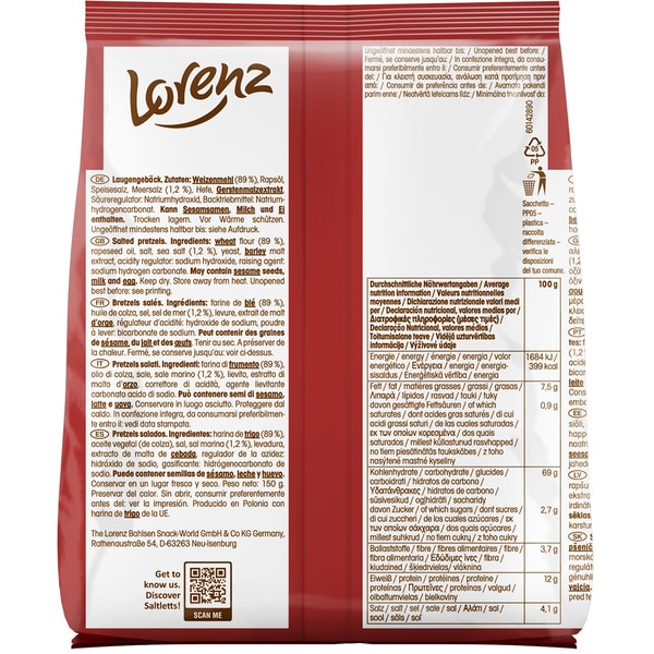 classic mini brezel savoury biscuits container 150 g