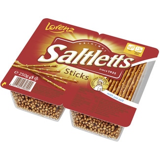 palitos de pan salados clásicos bandeja 250 g - Lorenz Saltletts