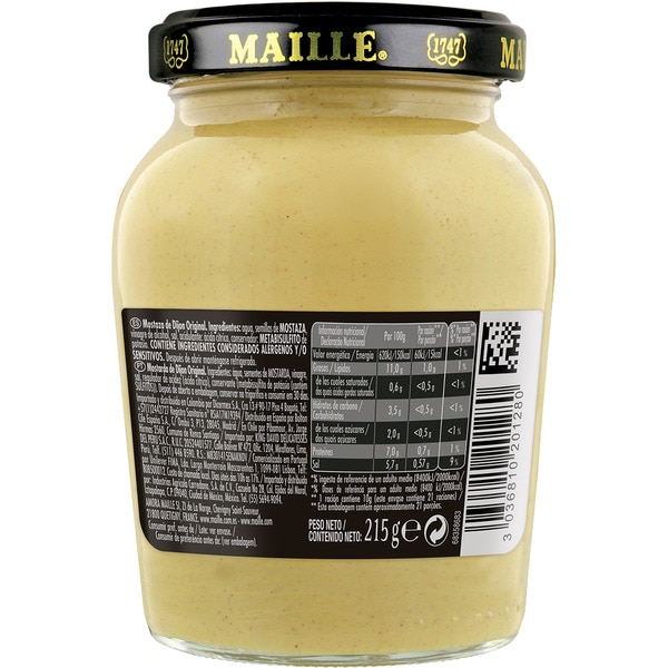 Weißer Dijon Senf Schale 215 g