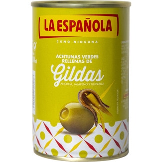 aceitunas rellenas de anchoa Clásicas lata 130 g neto escurrido - La Española
