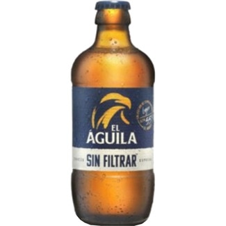 cerveza rubia especial sin filtrar botella 33 cl - El Aguila Sin Filtrar