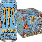 Mango Loco Energydrink mit Taurin und Ginseng 4er-Pack Dosen 50 cl