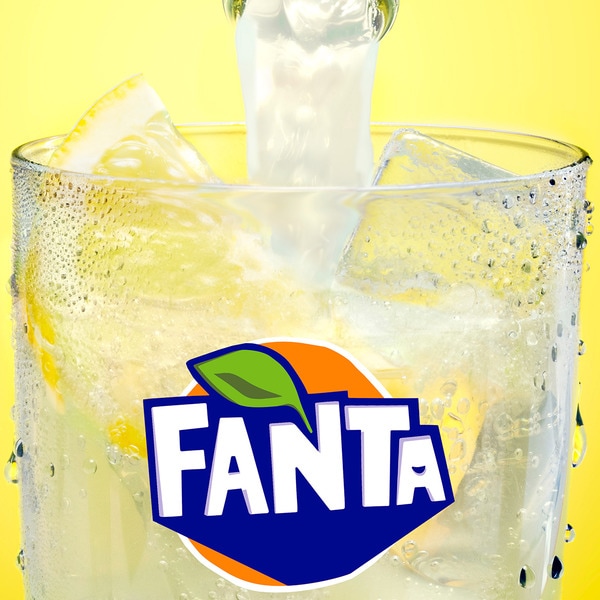 Sparkling lemon soft drink 4-pack bottles 20 cl (glass container)