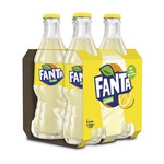 Sparkling lemon soft drink 4-pack bottles 20 cl (glass container)