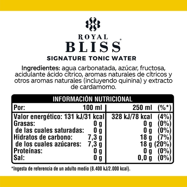 Signature Water tonic tin 25 cl