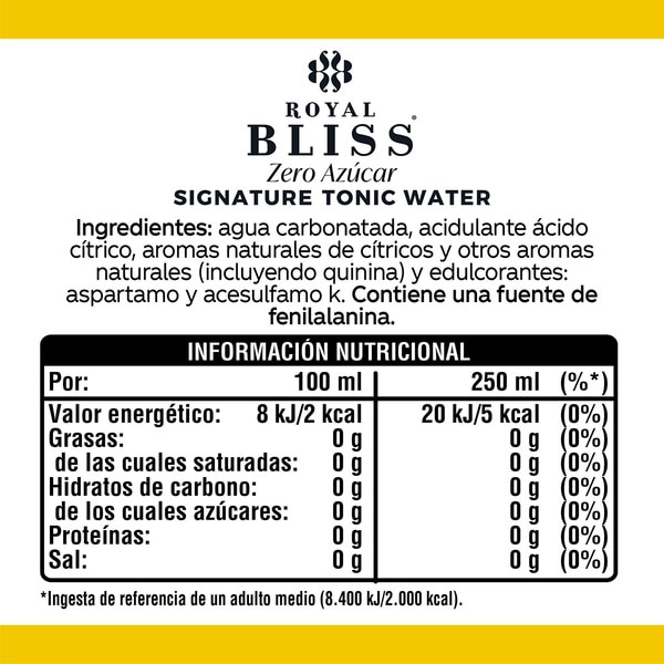 Tonic Water Zero Signature Water Dose 25 cl