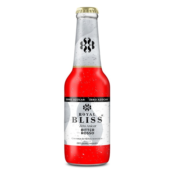 bitteres Erfrischungsgetränk Bitter Rosso Zero Zucker Flasche 20 cl (Glasbehälter)