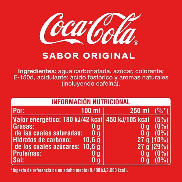 Cola-Erfrischungsgetränk original, 4er-Pack Flaschen 50 cl