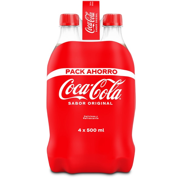 Cola-Erfrischungsgetränk original, 4er-Pack Flaschen 50 cl