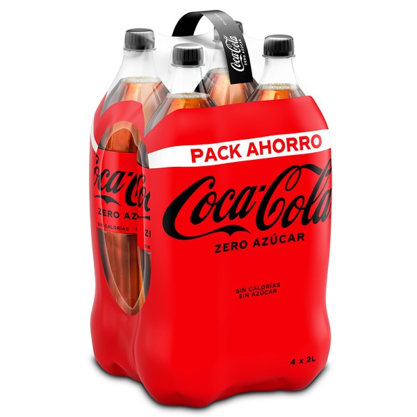 Cola-Erfrischungsgetränk zuckerfrei 4er-Pack Flaschen 2 l