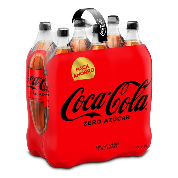 sugar-free cola soft drink 6-pack bottles 2 l