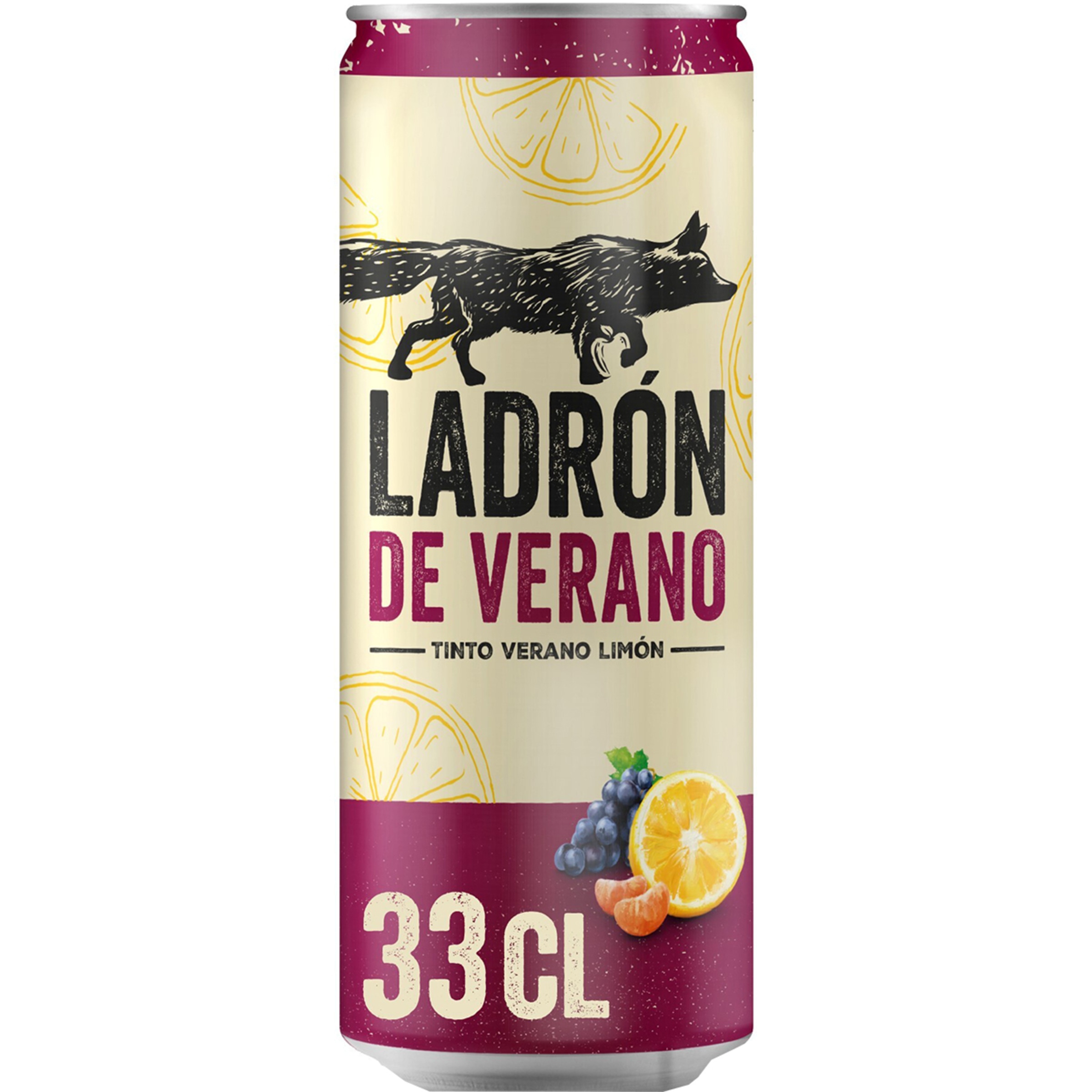 tinto de verano con limón lata 33 cl