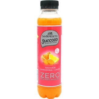 agua mineral natural con zumo ACE naranja, zanahoria y limón Zero azúcares añadidos botella 40 cl - San Benedetto