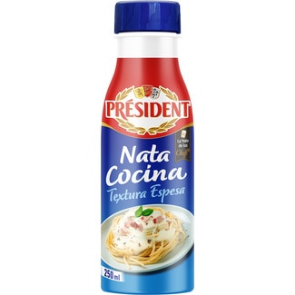 nata líquida cocina textura espesa botella 250 ml - President