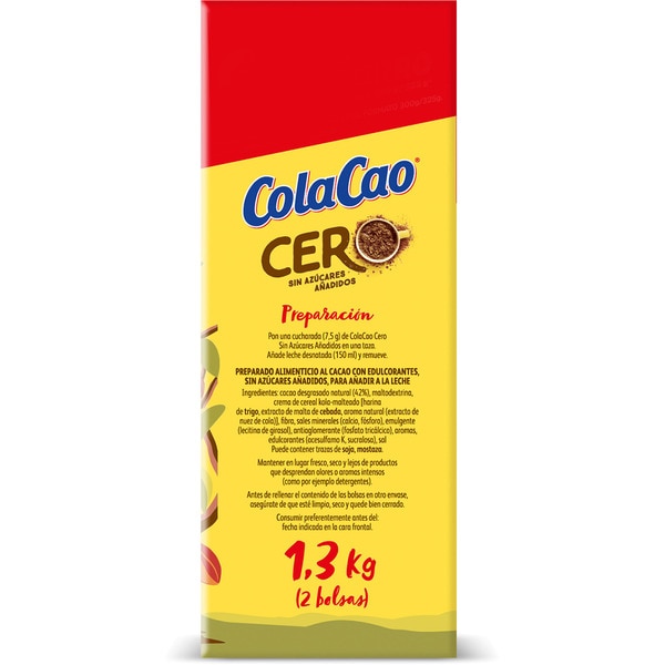 Cero löslicher Kakao ohne Zuckerzusatz Karton 1,3 kg