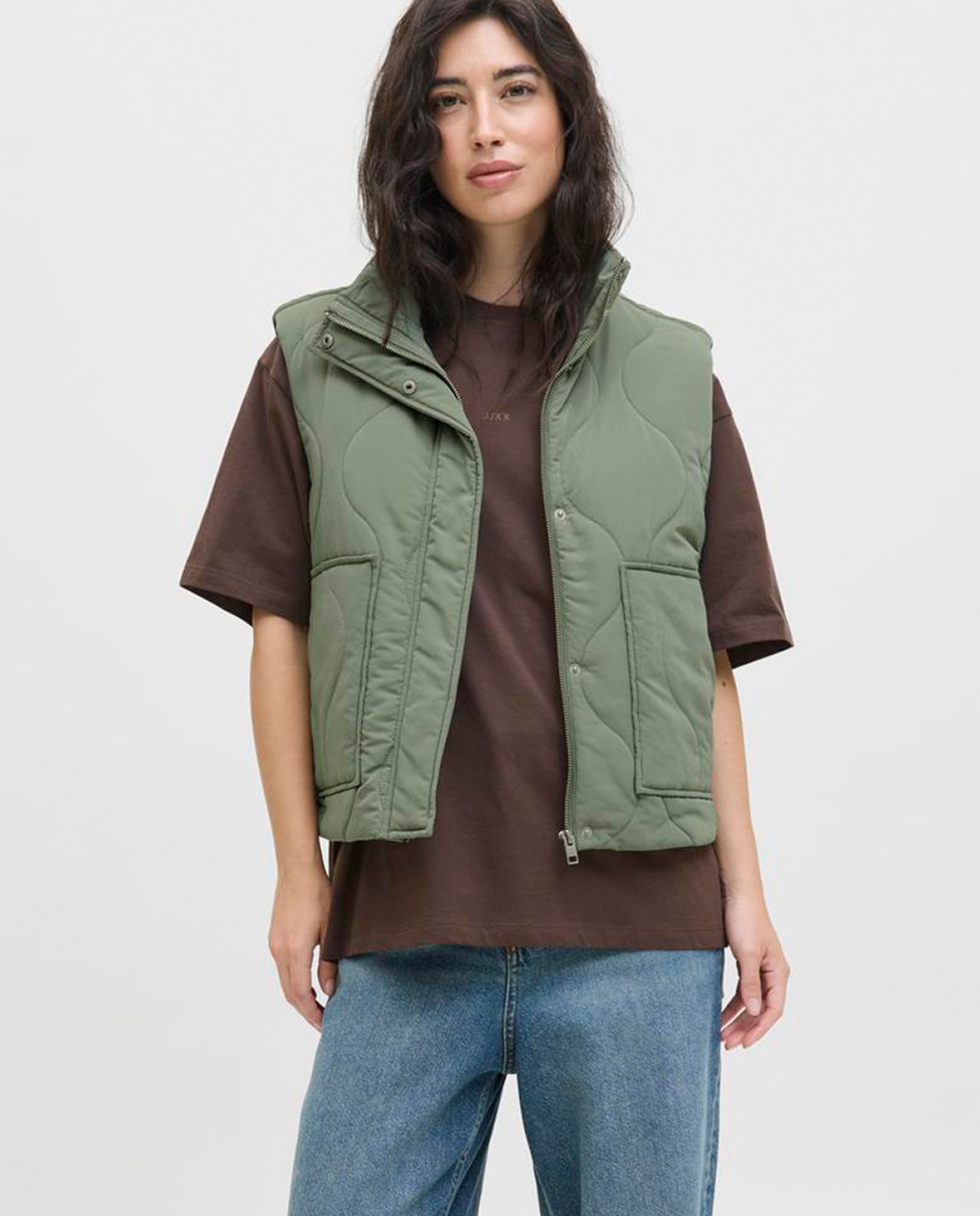 Colete acolchoado Verde-1