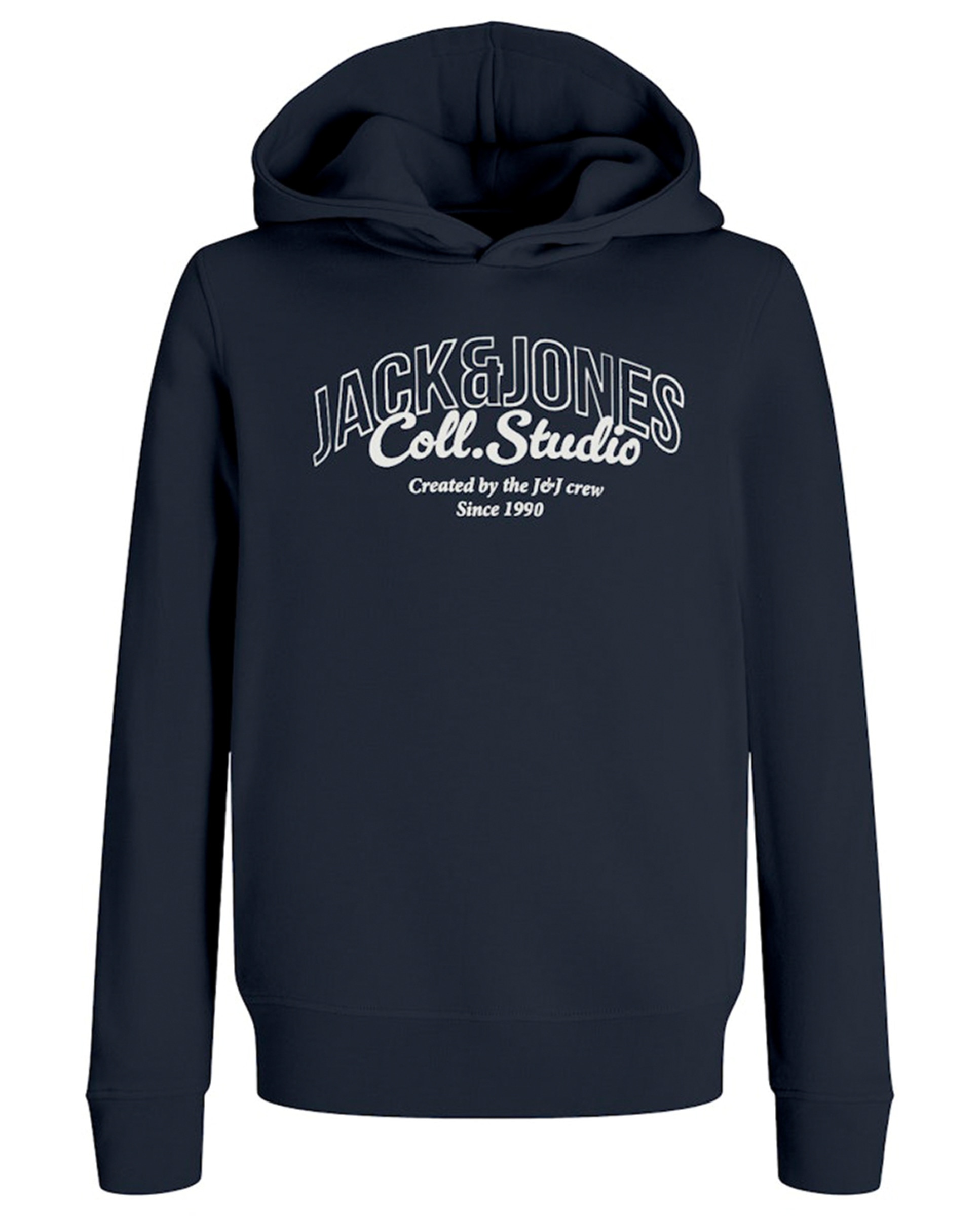 Sweatshirt com Capuz com Estampado à Frente Azul-marinho-2