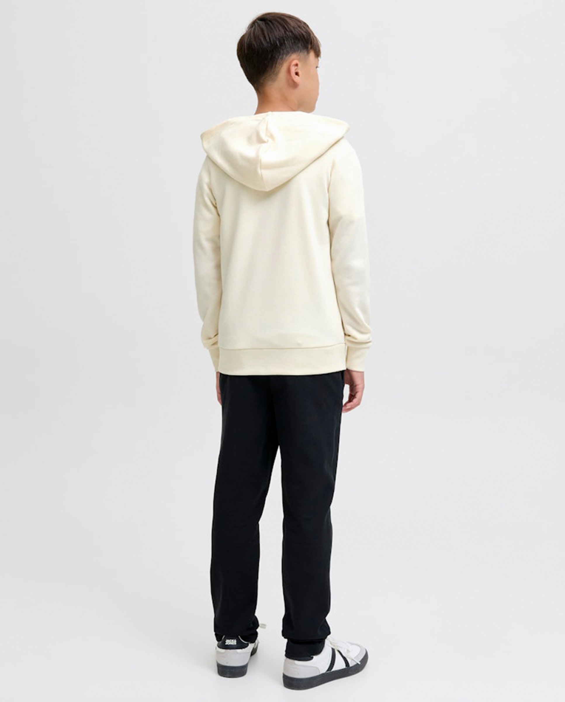 Sweatshirt com Capuz e Fecho de Correr Branco-2