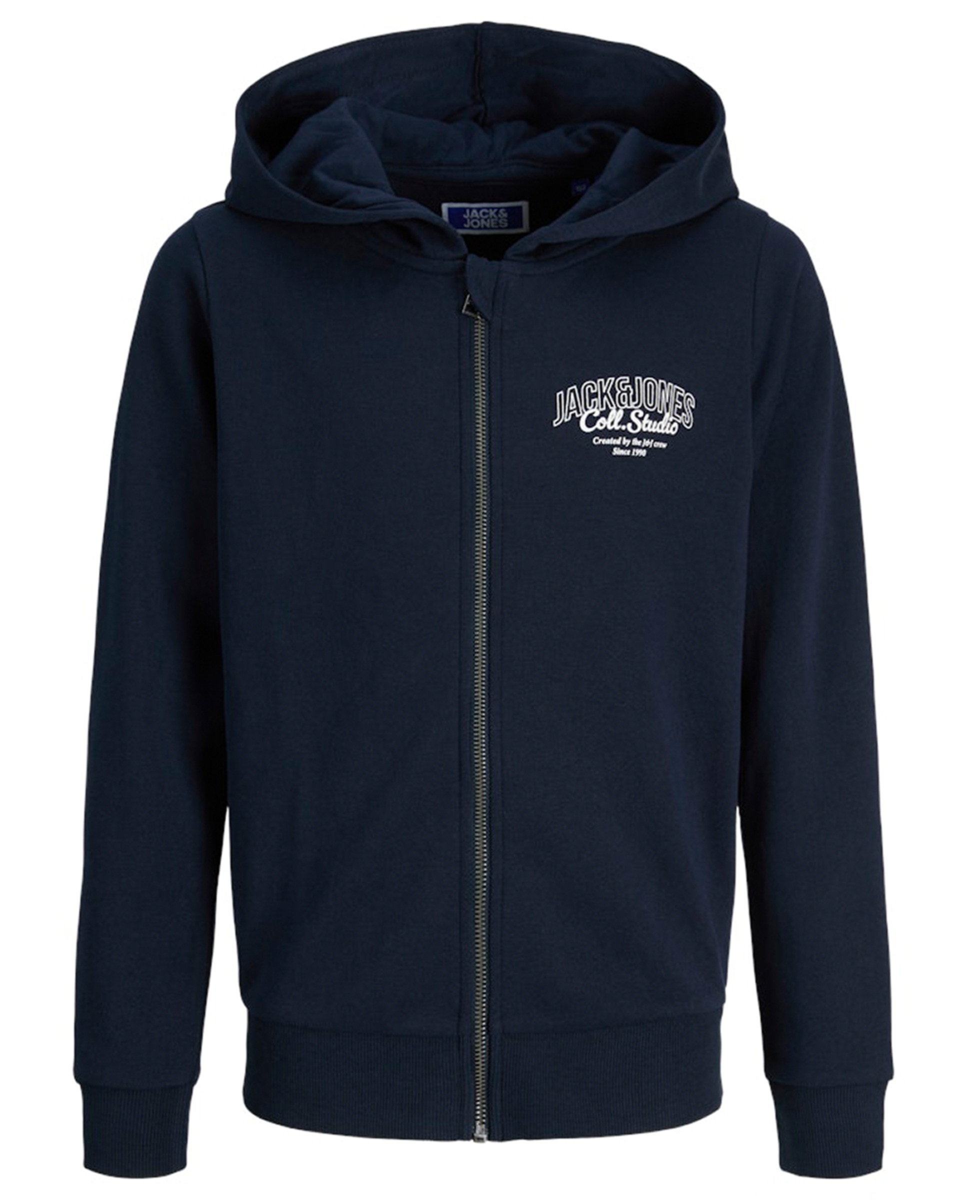 Sweatshirt com Capuz e Fecho de Correr Azul-marinho-7