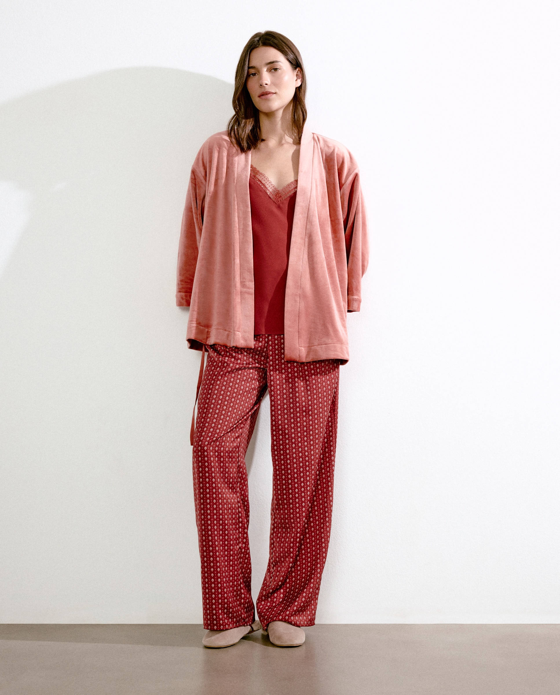 Robe cruzado Açafrão-2