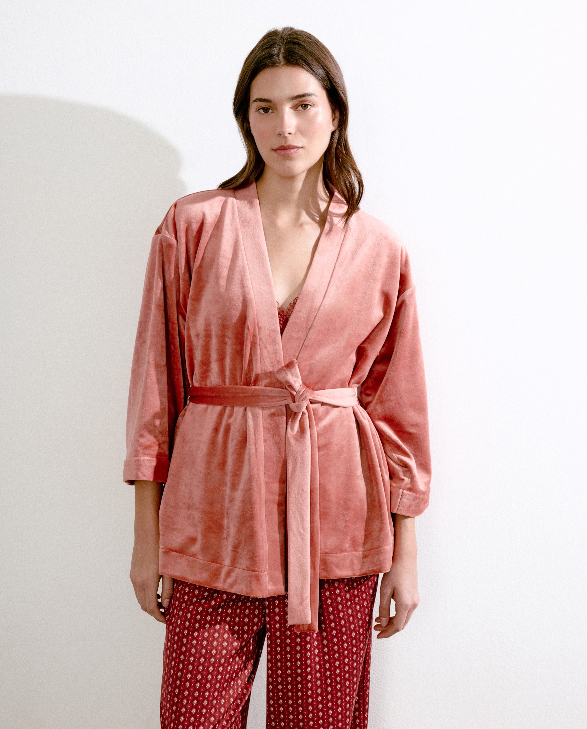 Robe cruzado Açafrão-1