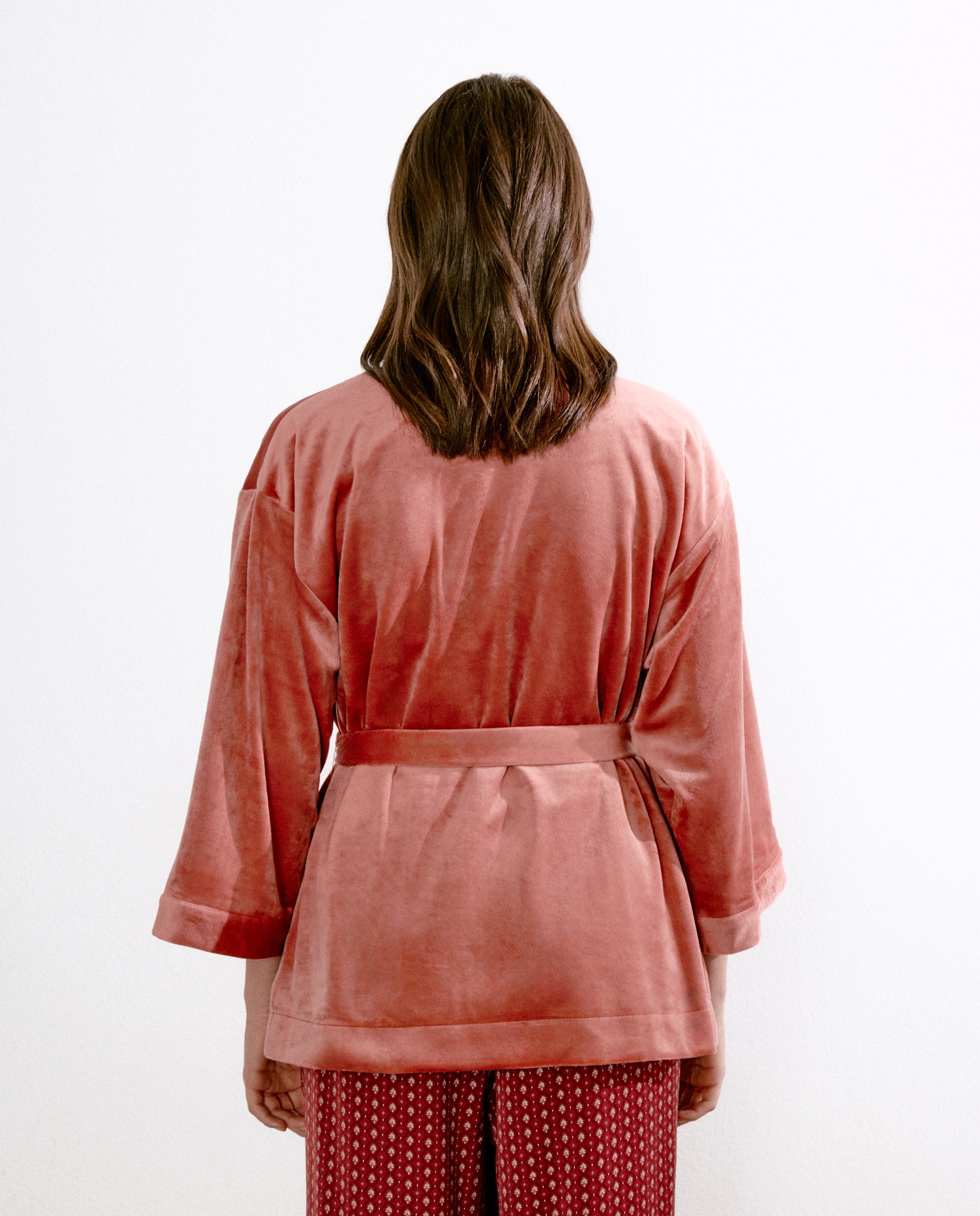 Robe cruzado Açafrão-3