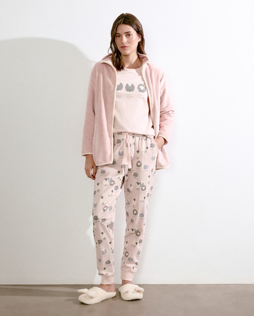 Imagen 0 de Pantalón de pijama de mujer con puño