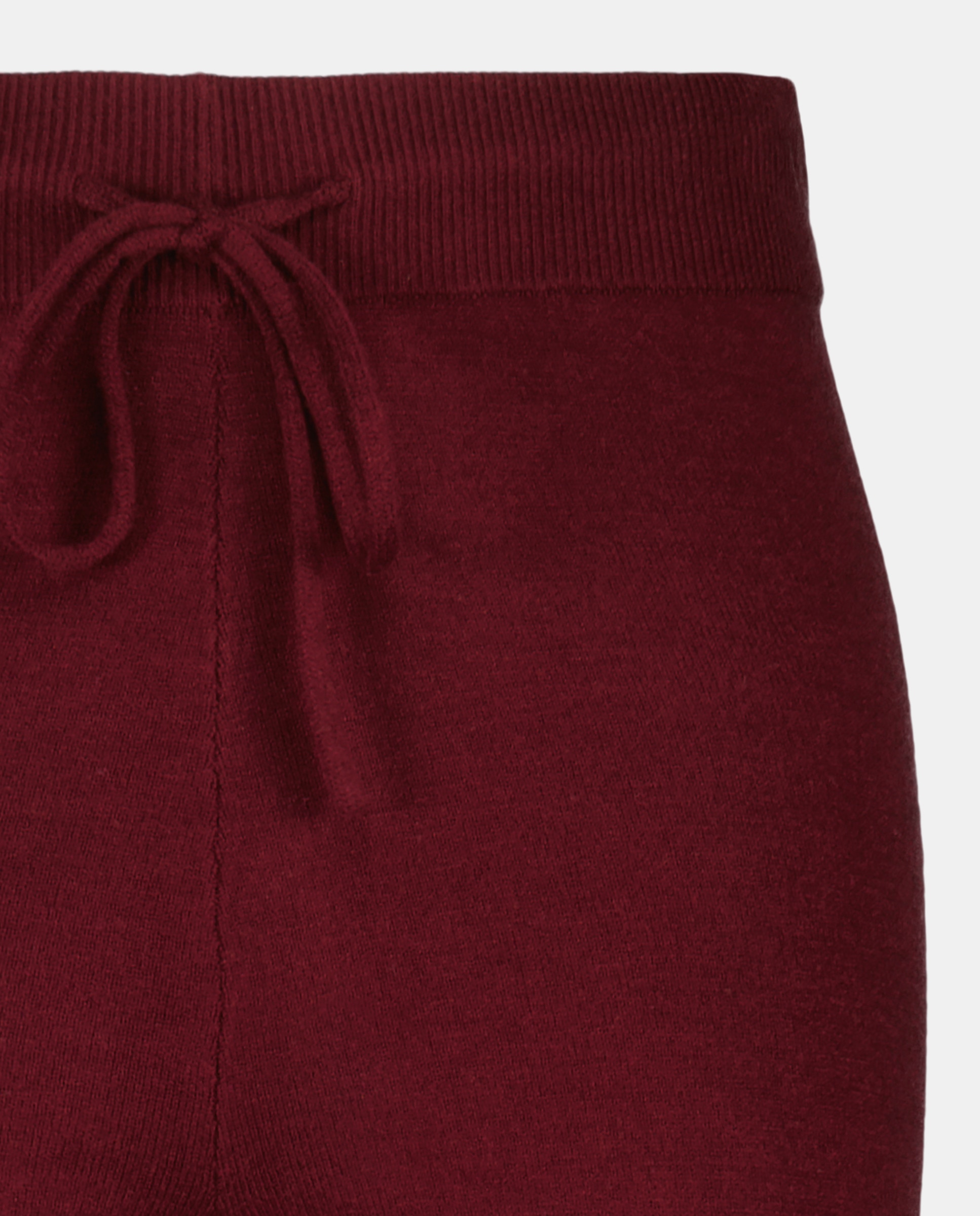 Pantalón de mujer de punto Burdeos-5