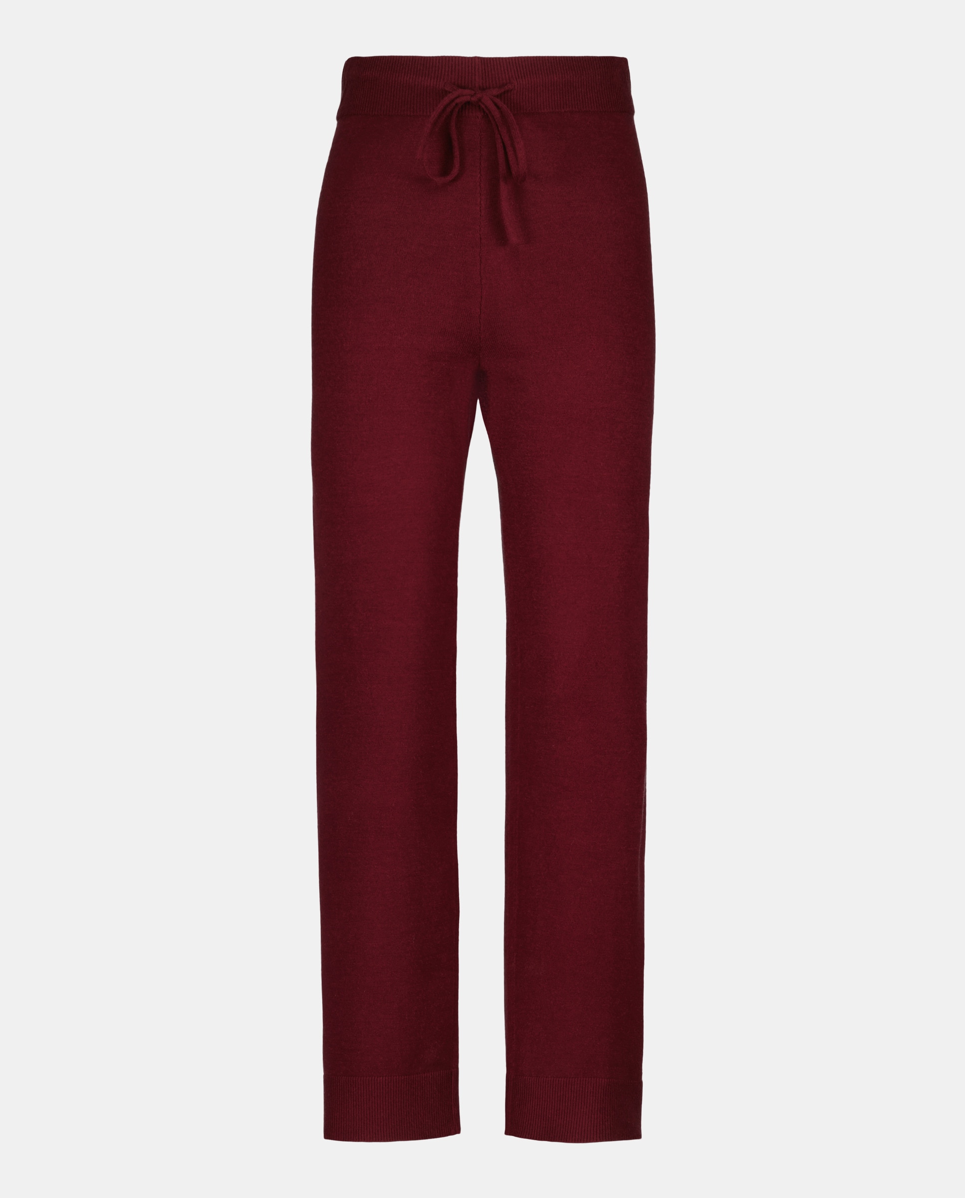 Pantalón de mujer de punto Burdeos-4