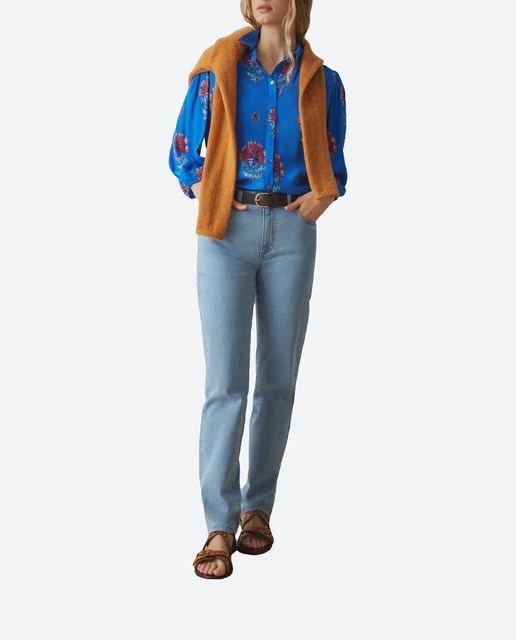 Imagen 0 de Blusa con canesú de manga 3/4