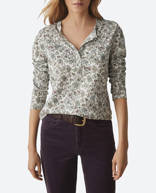 Imagen 0 de Camiseta de mujer manga larga estampada