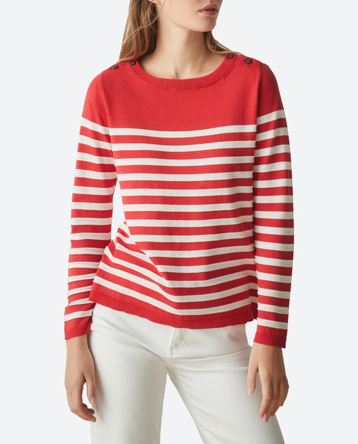 Imagen 0 de Jersey de manga larga de mujer cuello barco