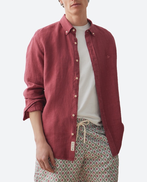 Imagen 0 de Camisa de hombre 100% lino