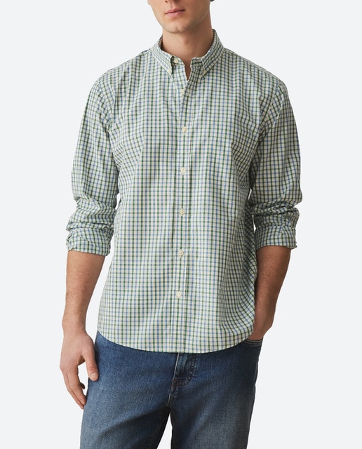 Imagen 0 de Camisa de cuadros de hombre manga larga