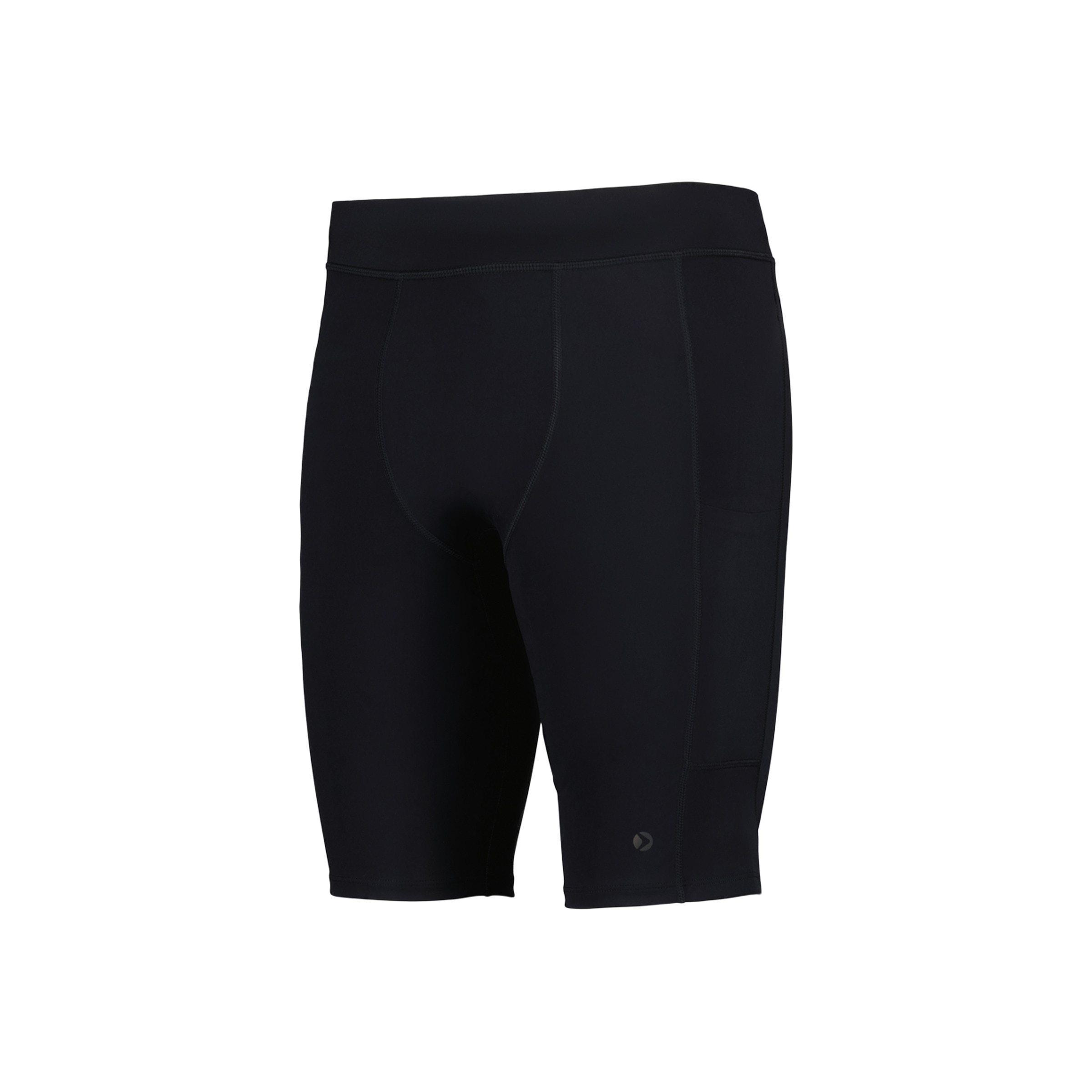 Leggings Curtas Básicas Running de Homem Preto-4