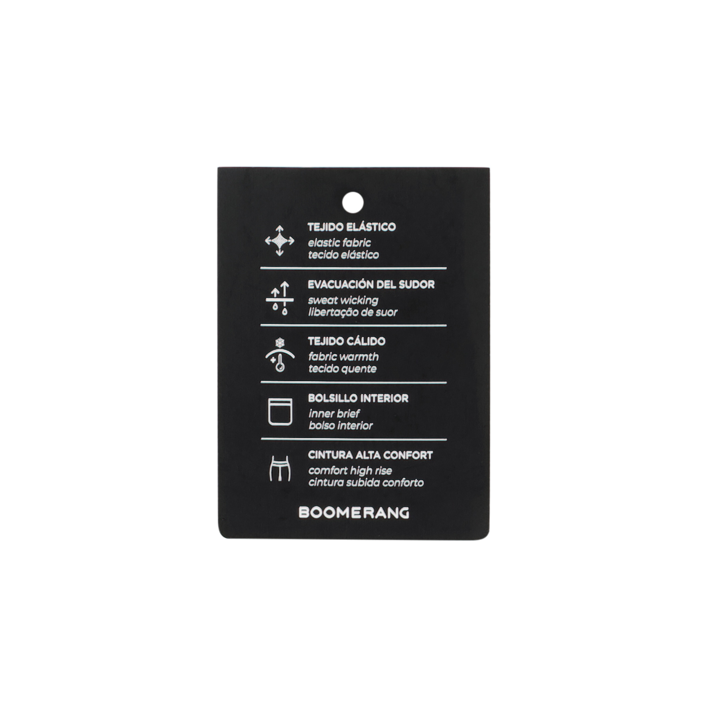 Leggings Compridos Running Térmicos de Mulher Preto-6