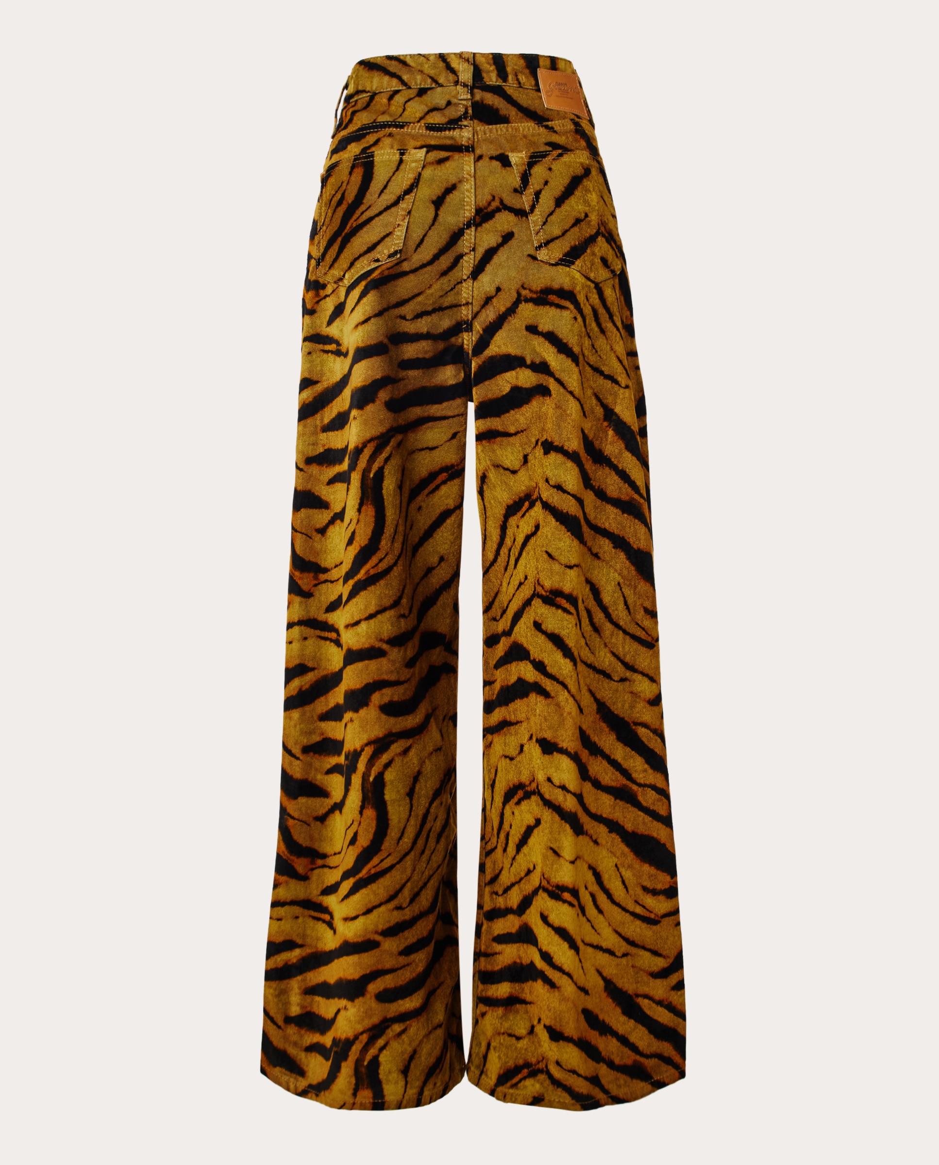 Calças regular de algodão estampadas Multicolor-2