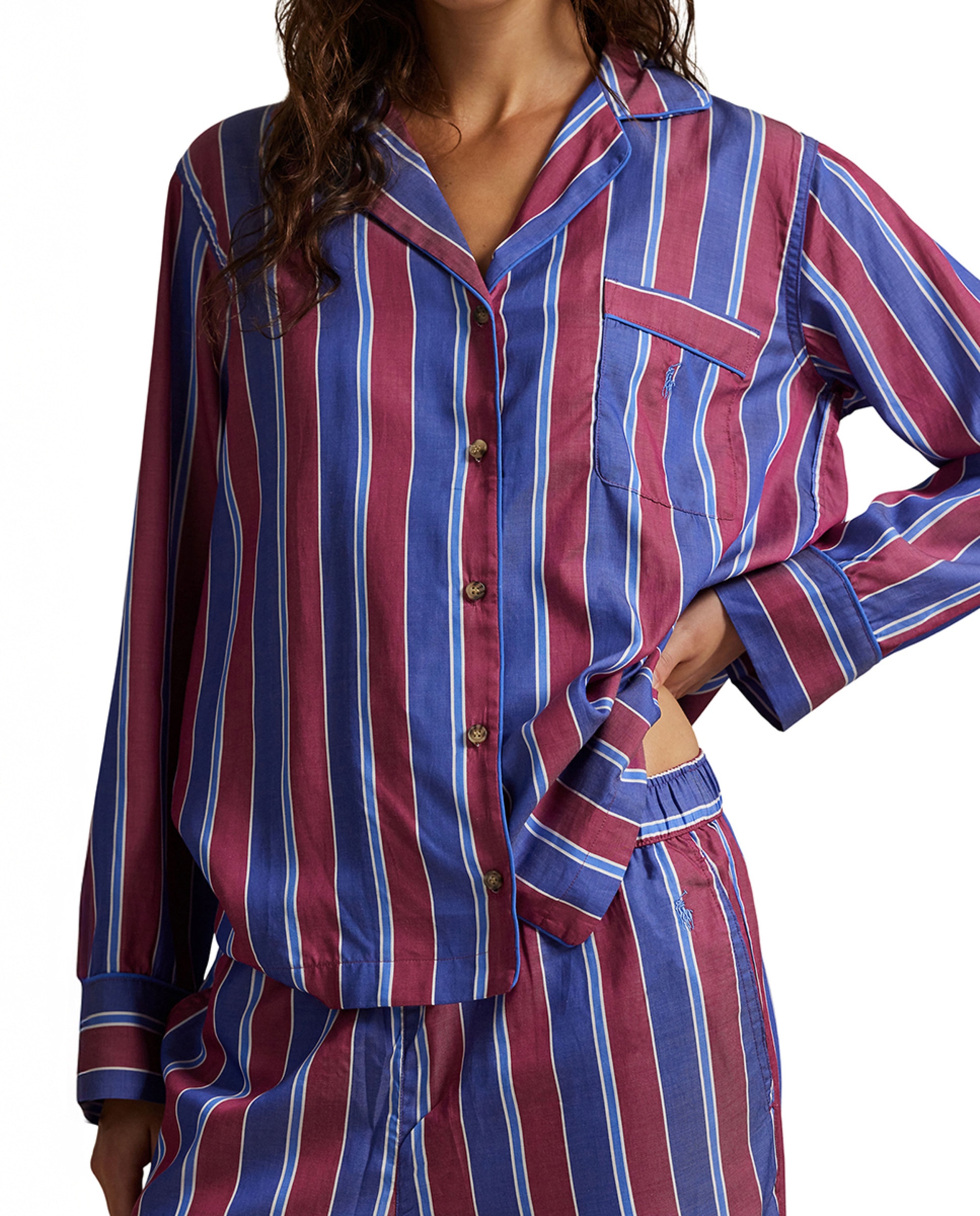 Pijama às Riscas - Roxo Roxo-4