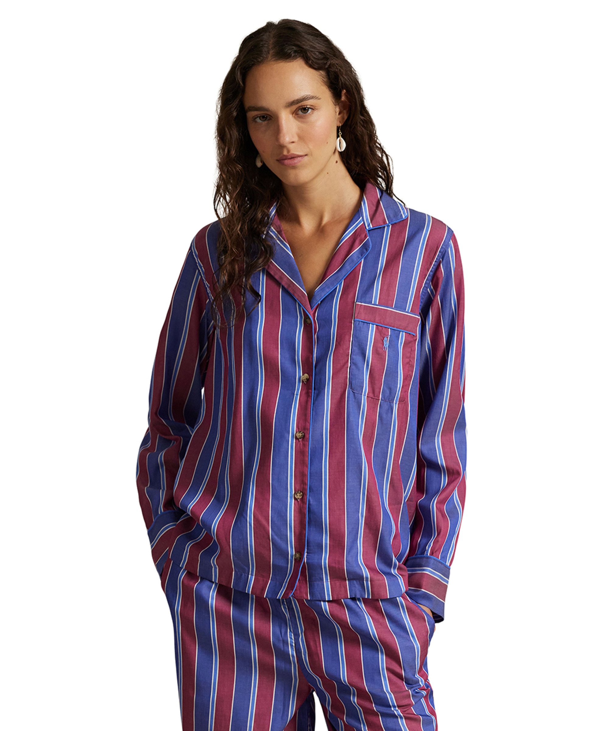 Pijama às Riscas - Roxo Roxo-3