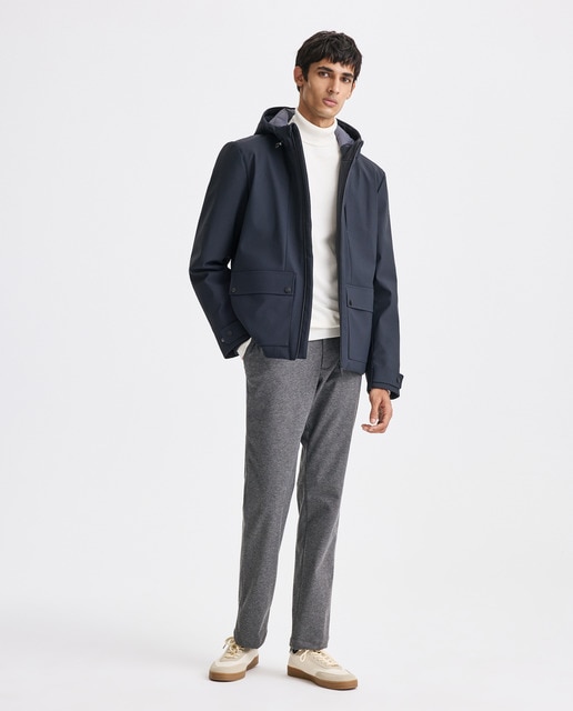 Imagen 0 de Cazadora acolchada stretch repelente al agua con capucha de hombre