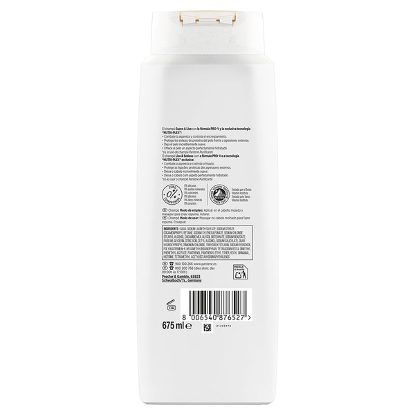 Suave & Liso Shampoo für glattes Haar Flacon 625 ml für krause Locken