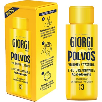 polvos de fijación 3 volumen y textura acabado mate 0% alcohol envase 10 g - Giorgi