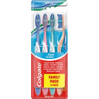 cepillo dental Triple Accion medio blister 4 unidades - Colgate