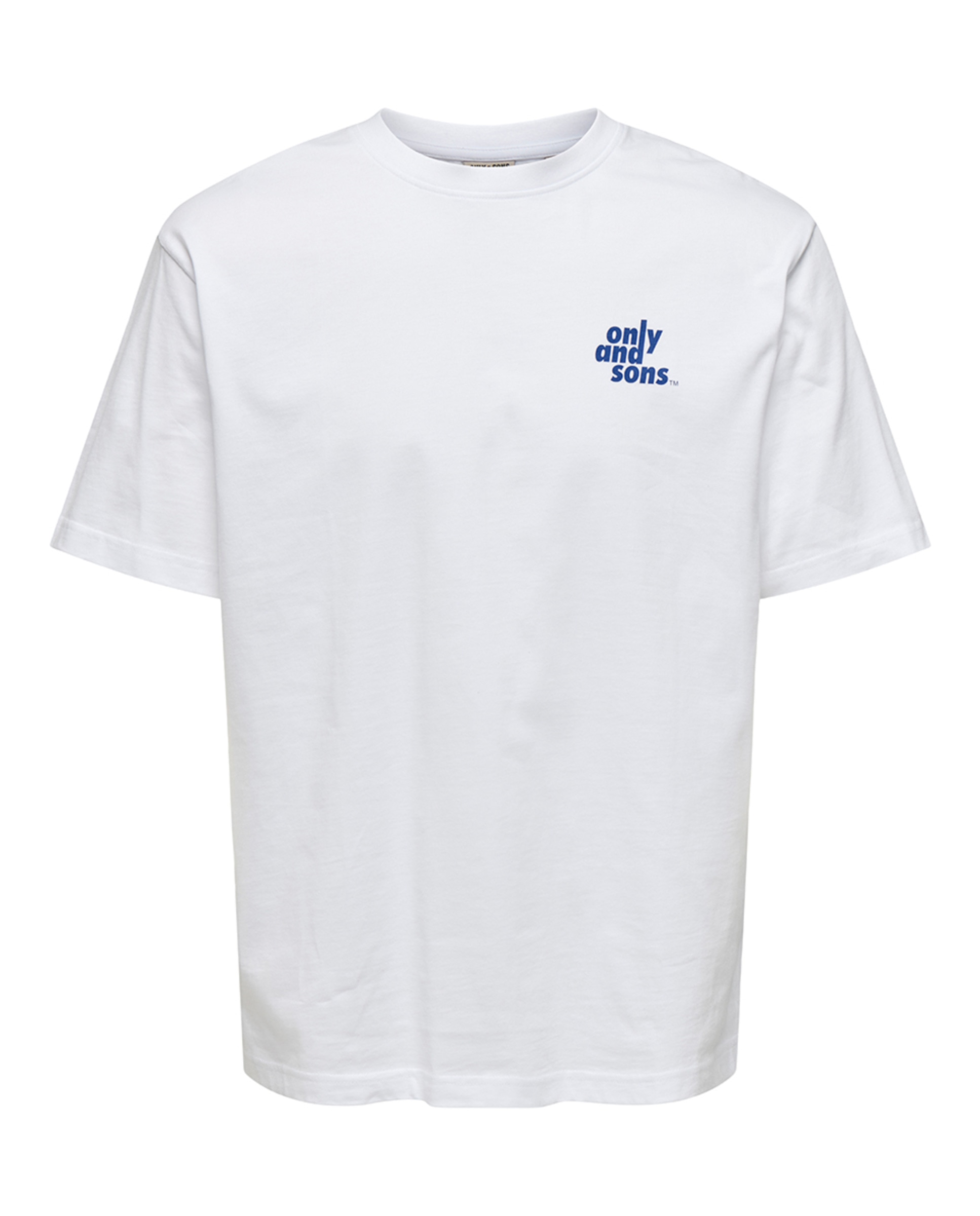 T-shirt Relaxed Fit com Manga Curta Branco-4
