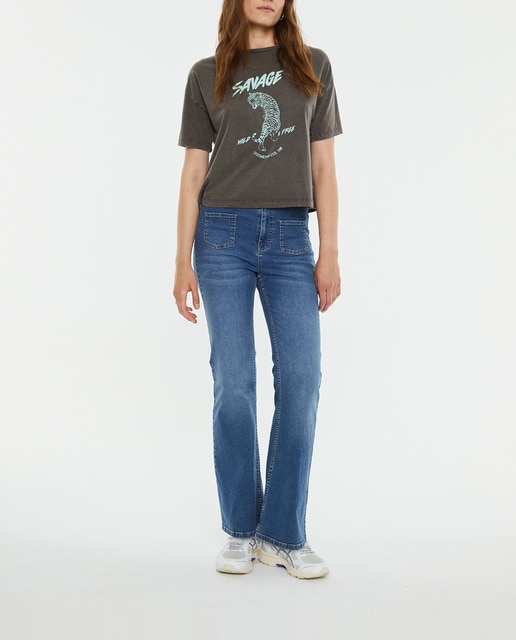 Imagen 0 de Camiseta de mujer manga corta estampado tigre