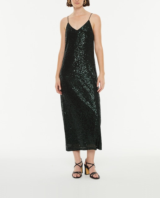 Imagen 0 de Vestido de mujer midi lentejuelas ajustado