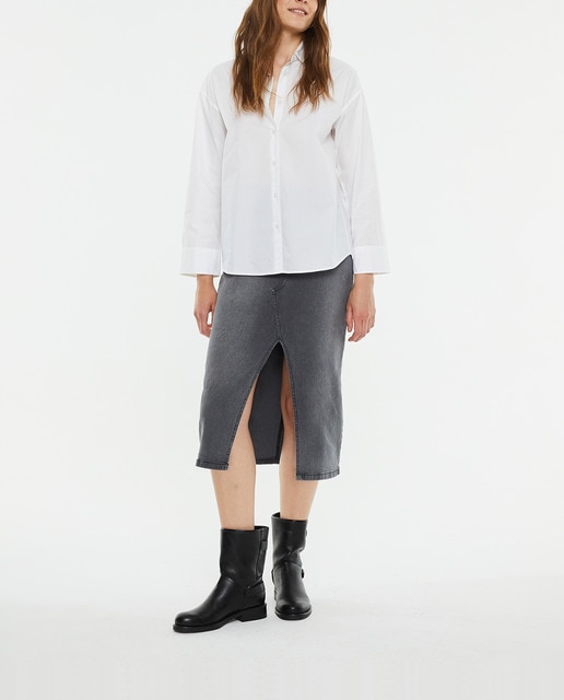 Imagen 0 de Camisa de mujer masculina popelín oversize