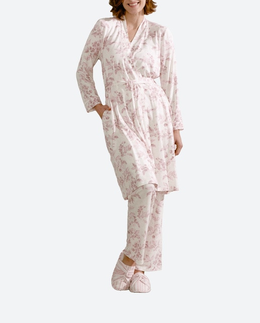 Imagen 0 de Bata de mujer cruzada estampada