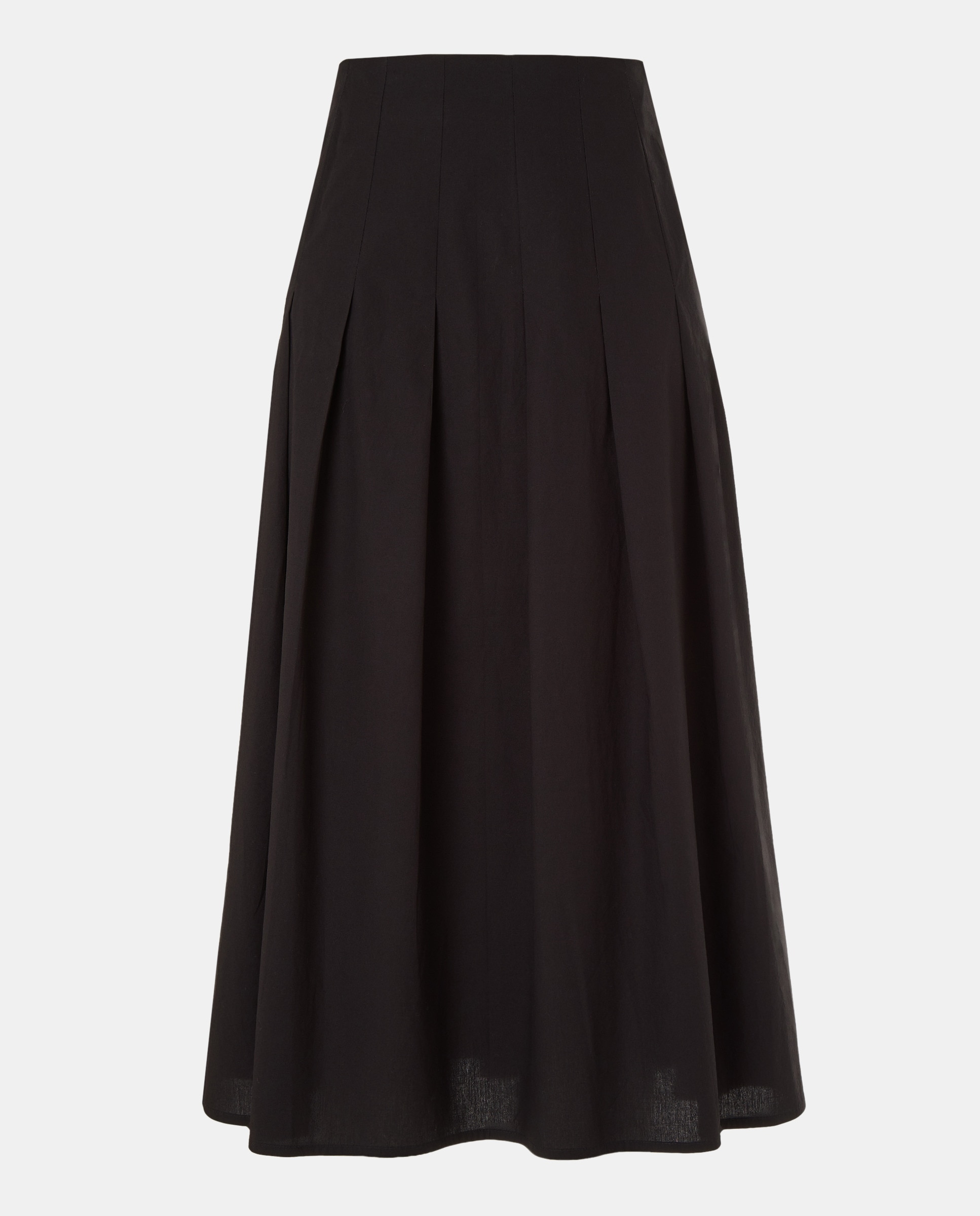 Falda de mujer con pliegues total look Negro-4